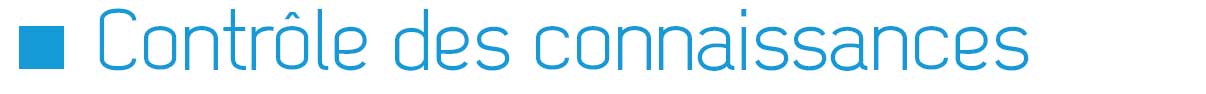 Contrôle des connaissances