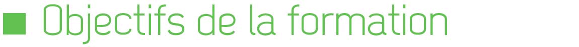Objectifs de la formation